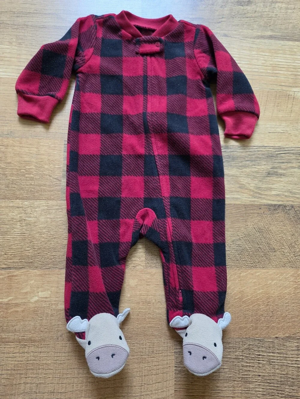 Carter's Baby Boy Christmas Lot - Holiday Outfits & Zipper Footies